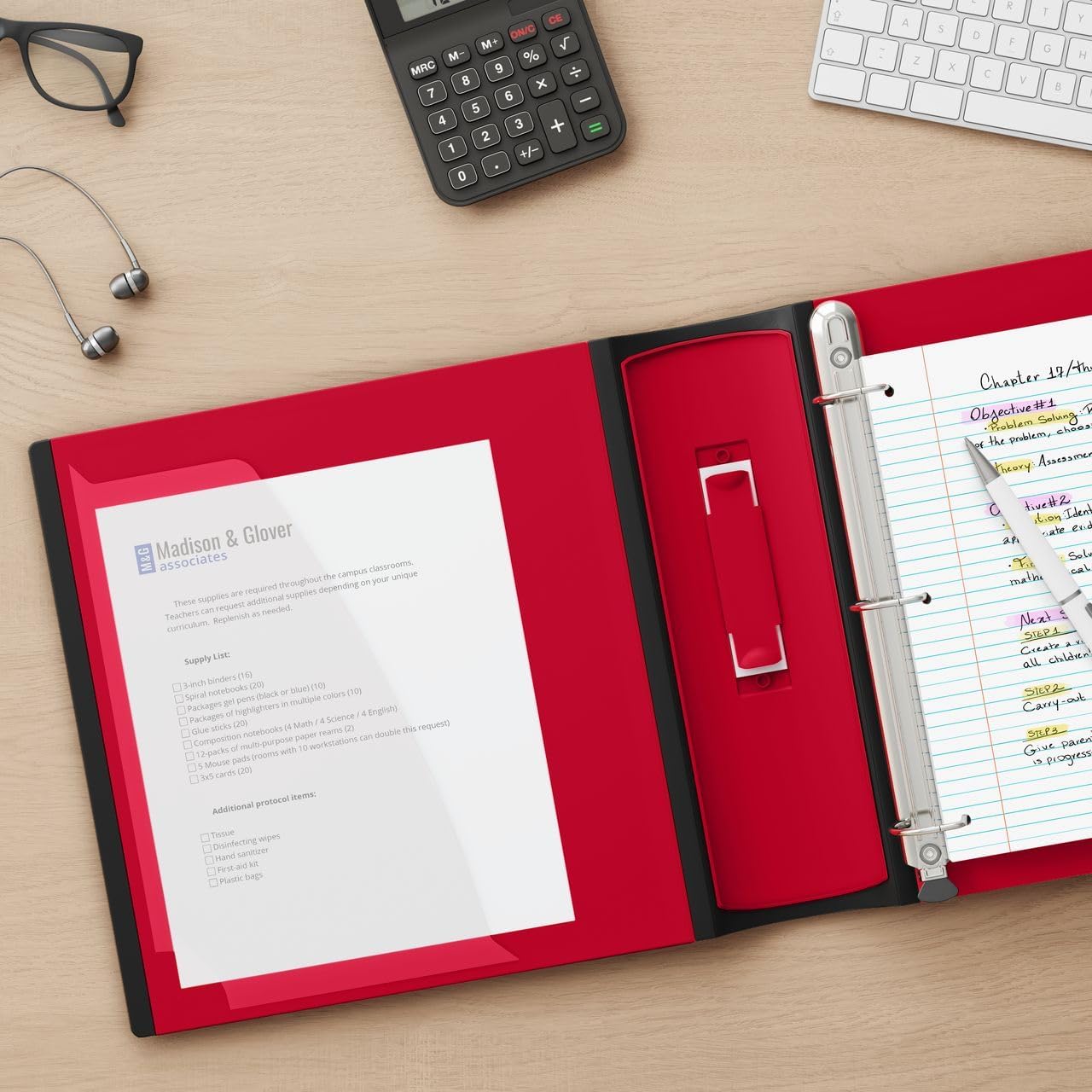 Staples Better Binder 2-Inch D-Ring View Binder, Reinforced Spine, Holds Up to 540 Sheets, Teal, for Office & School