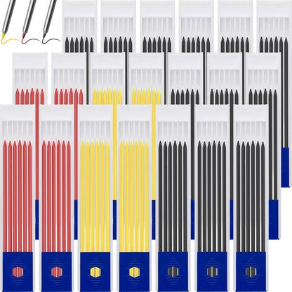 Zhehao 120 Pieces 2.8 mm Carpenter Pencils Lead Refills HB Refill for Construction Pencils Refills Mechanical for Writing Drawing Drafting Woodworking Construction(Black)