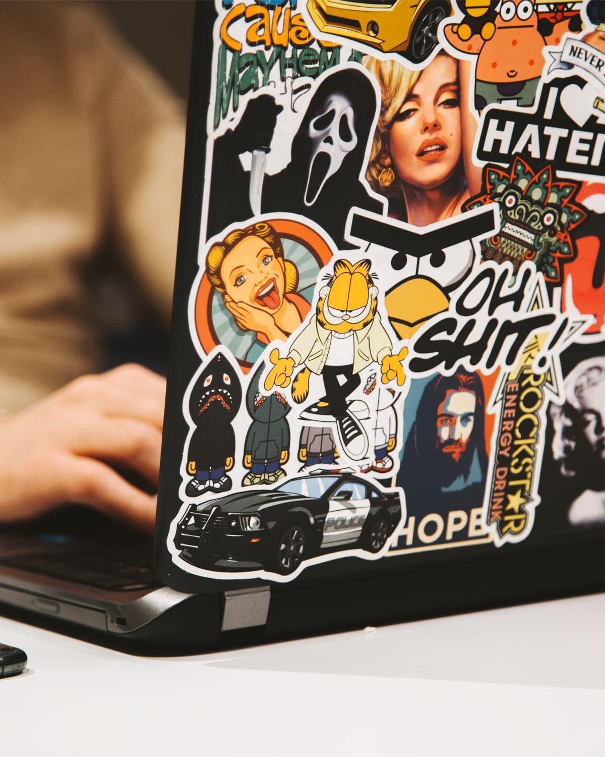 QYH Printable Vinyl Sticker Paper for Inkjet & Laser Printer - Matte White Waterproof, 50 Sheets Vivid Colors, Compatible with Cricut, Silhouette, Ideal for Small Business & DIY- 8.5"x11"