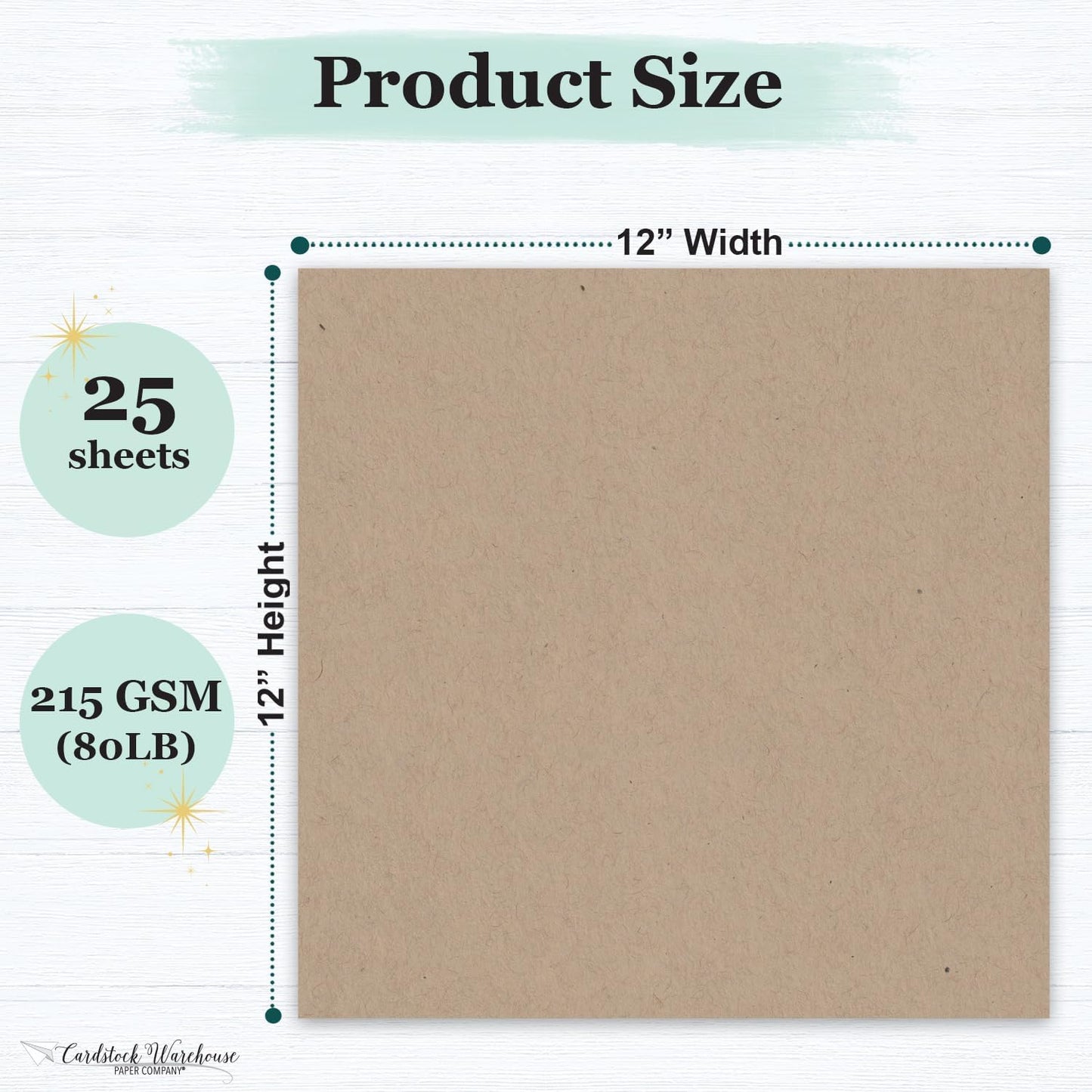 Cardstock Warehouse Speckletone Oatmeal Light Brown Card Stock Paper – 25 Sheets, 8.5 x 11", 80 lb/215 gsm – 100% Recycled, Premium Matte Finish for Cardmaking, Printing, Crafts & DIY Projects