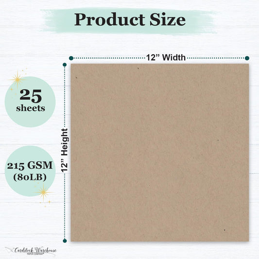 Cardstock Warehouse Speckletone Oatmeal Light Brown Card Stock Paper – 25 Sheets, 8.5 x 11", 80 lb/215 gsm – 100% Recycled, Premium Matte Finish for Cardmaking, Printing, Crafts & DIY Projects