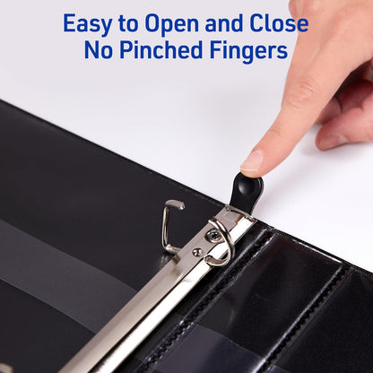 Avery Heavy-Duty View 3 Ring Binder, 3" One Touch EZD Rings, 670-Sheet Capacity, 3.5 Inch Wide Spine, Great for Home, School Supplies, Office, or Organization Needs, 1 White Binder (79193)