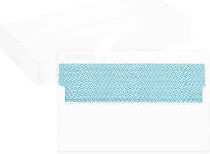 50 Pack #10 Business Envelopes, Sage Green Standard Envelopes Self Seal, Letter Size Mailing Envelopes for Checks Letters Invoices Statements Birthday Graduation Wedding, 4 1/8 x 9 1/2 Inch
