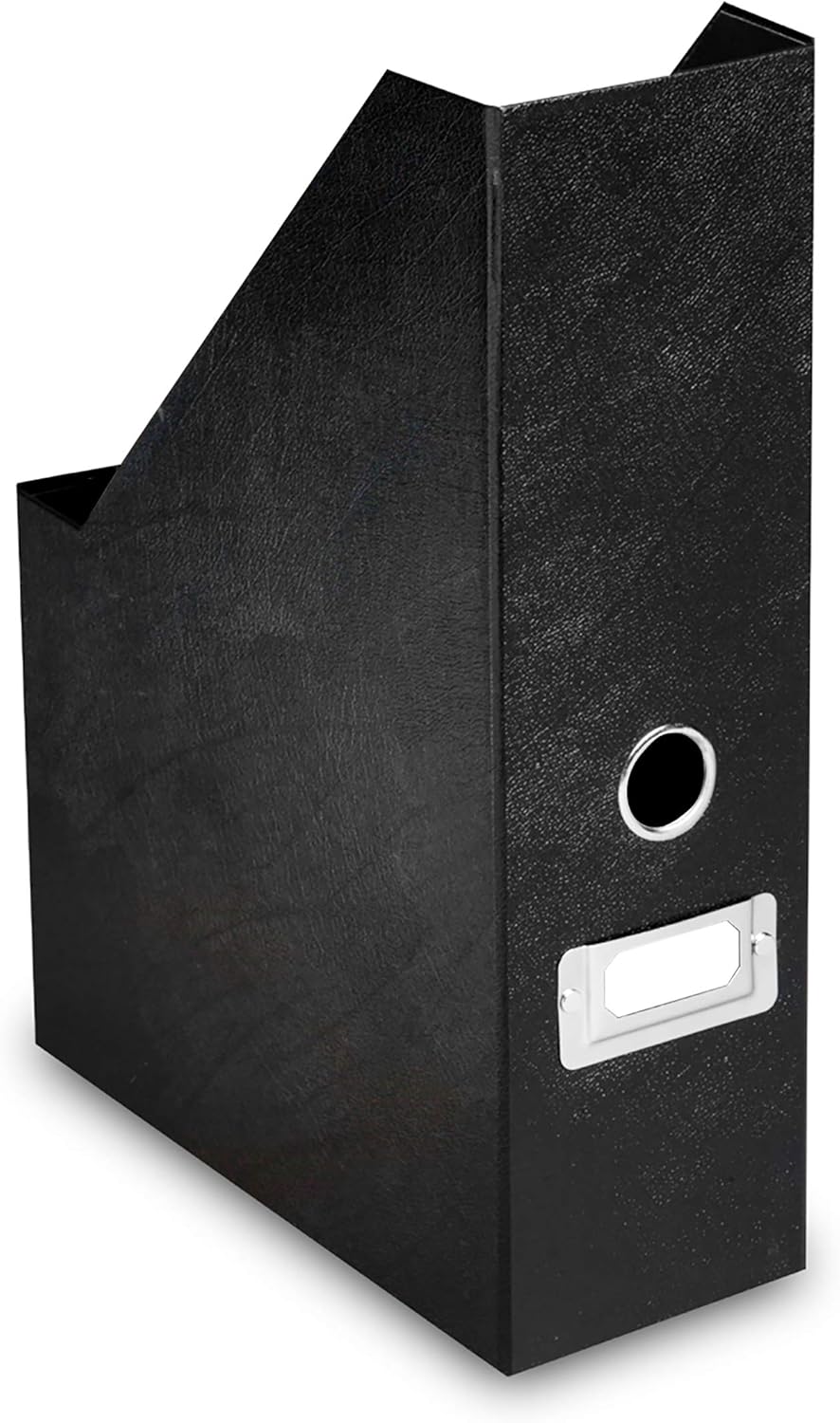 Snap-N-Store Fiberboard Magazine File with PVC Laminate, 12.25 x 3.88 x 9.75 Inches, Black (SNS01565)