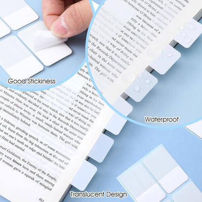 480Pcs Sticky Tabs, Writable Index Tabs, Repositionable Notebook Tabs Book Sticky Tabs White Page Markers for Notebooks Documents Binders File Folders Books, 1.57 x 1.02 Inch