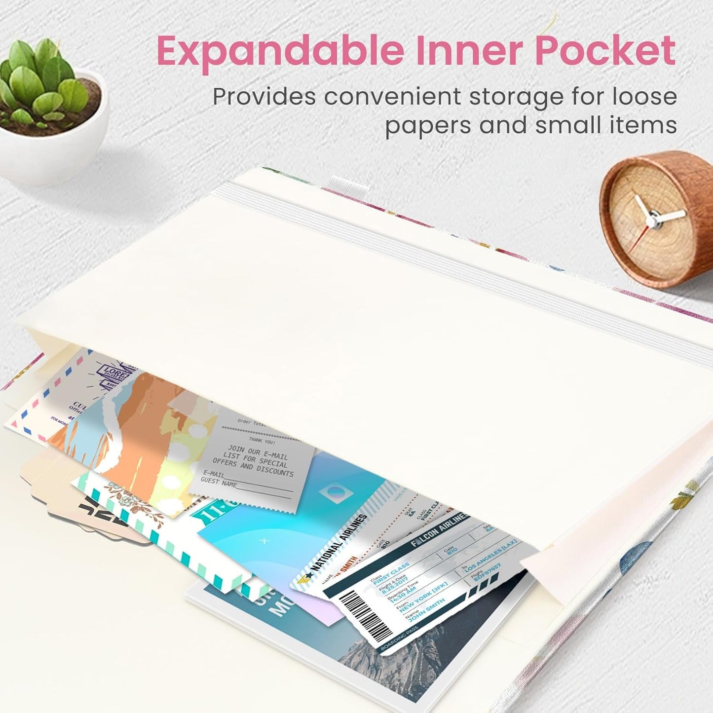 Taja Pretty Lined Journal for Women, Aesthetic Cute Hardcover Leather Journal for Writing, A5 College Ruled Notebook for Work & Note Taking, Perfect for Office School Home, 160 Pages, Meadow Flowers