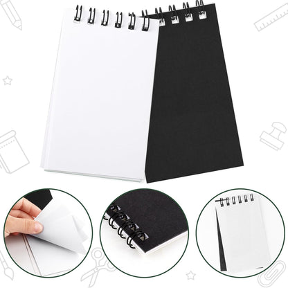 Hooqict 24 Pack Small Pocket Notebook Mini Notebooks Bulk Small Spiral Notepads with 8 Colors, Memo Note Pads for Kids, Work, Office, School, 3.9 x 2.4 Inches