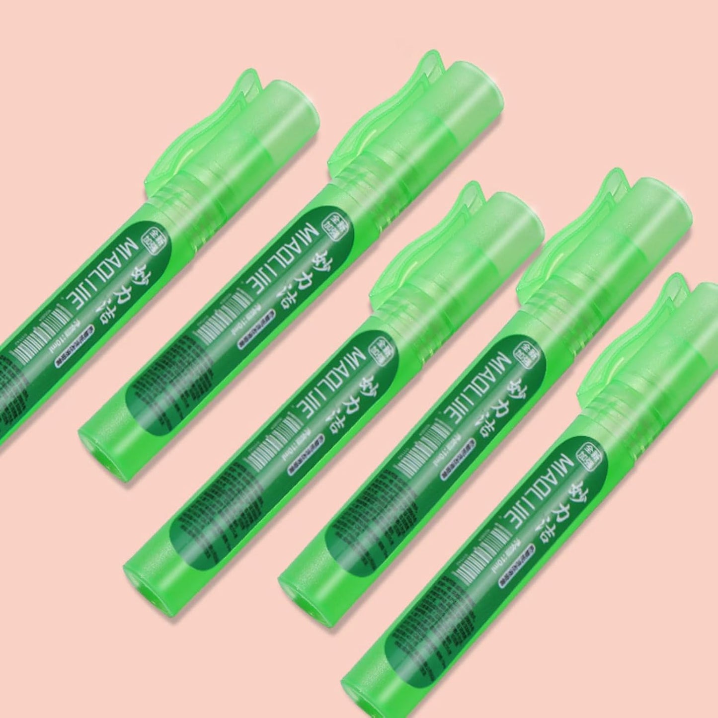 Liquid Paper Correction Fluid Pen, Green, 5.51 Inches, Quick-Drying Formula with Lanyard Attachment (Green)