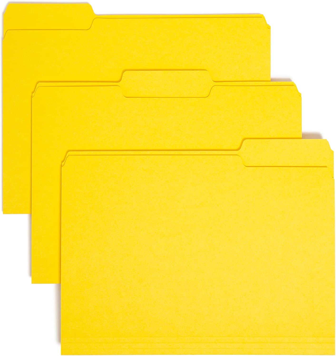 Smead Interior File Folder, 1/3-Cut Tab, Letter Size, Aqua, 100 per Box, Expandable File Folders for Filing Cabinet