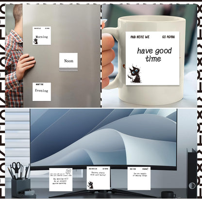 Inspirational Sticky Notes Gifts - 9 Pack Funny Positive Quotes Notepads 3x3 Inches, Fun Motivational Self-Adhesive Memo Pads Office Study Supplies for Friends Coworkers (450 Sheets)