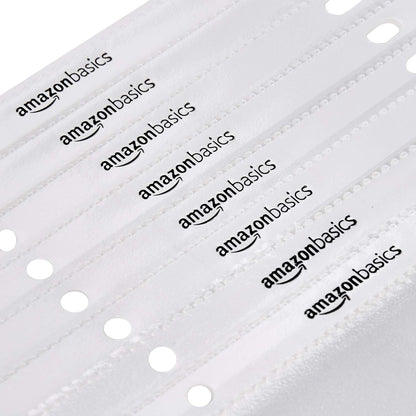 Amazon Basics Sheet Protectors for 3 Ring Binder, Heavyweight, Acid-Free, Clear Plastic Sleeves, Letter Size, 8.5 x 11 Inch, 100-Pack