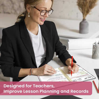 Planner 2026-2027, Academic Year Monthly and Weekly Calendar Planner, Jul 2026 - Jun 2027, Hardcover Teacher Student Planning Agenda book with Tabs, Perfect for School Office Supplies, 6.3" x 8.5" - Wildflowers