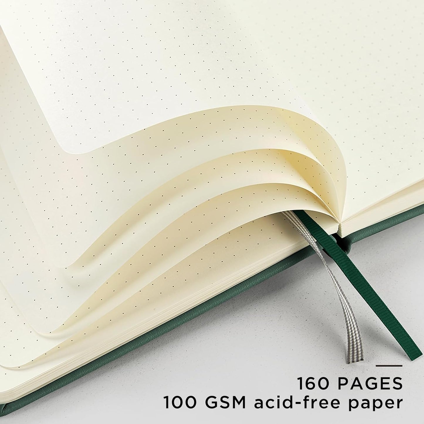 &And Per Se Lined Journal Notebook, 160 Pages, A5 5.7 x 8 inches College Ruled Thick Paper Notebook Journals for Writing, Hardcover Notebooks for Women Men Office School (1 Pack, Green) - Colors A