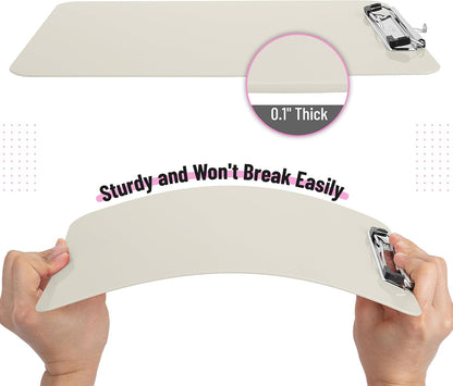 Mr. Pen- Plastic Clipboard, 12.5" x 9", 2 Pack, Clipboard Plastic, Low-Profile Metal Clip with Retractable Hanging Hole