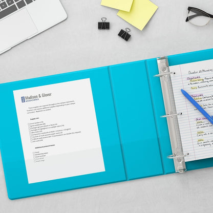 Staples Standard 2-Inch 3-Ring View Binder, Holds Up to 450 Sheets, Orange, Durable Binder for Office & School