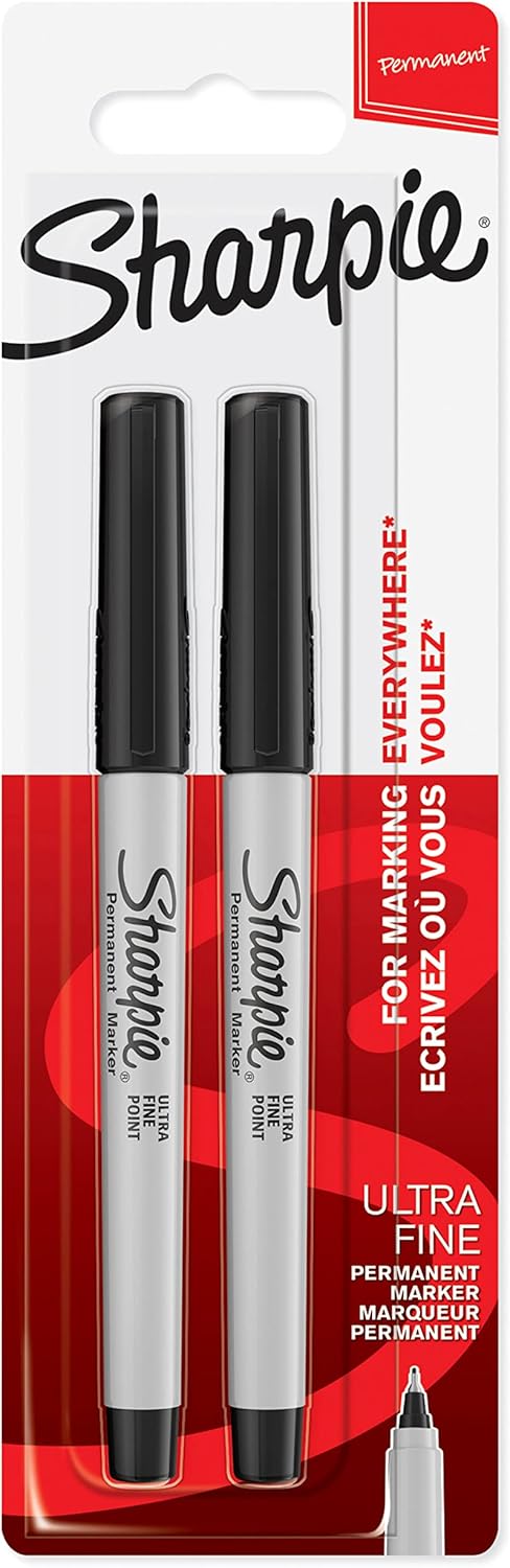 Sharpie Permanent Markers | Ultra-Fine Point | Assorted Classic Colours | 4 Count