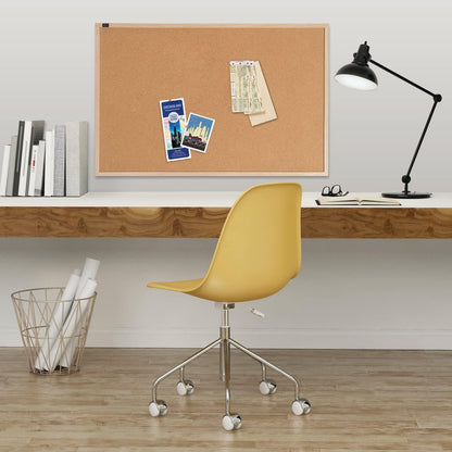 Quartet Cork Bulletin Board, Framed Corkboard, 2' x 3', Black Frame, Message Board, Vision Board (MWDB2436-BK)
