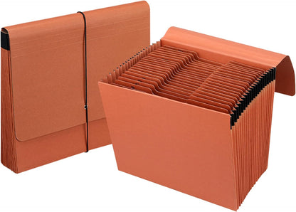 2 Packs Expanding File Folder with Flap and Cord Closure,5 Inch Expansion Accordion File Organizer,Letter Size