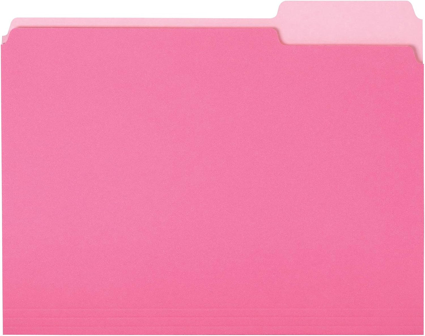 Amazon Basics Manila File Folders, Letter Size, 1/2 Tab in Left and Right Positions, 8.5" x 11", 36-Pack