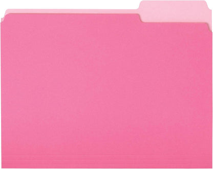 Amazon Basics Manila File Folders, Letter Size, 1/2 Tab in Left and Right Positions, 8.5" x 11", 36-Pack