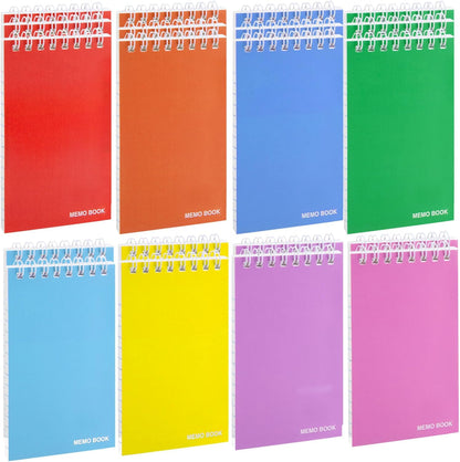 Koogel 6 Pack Pocket Notebooks Small Spiral Notebooks Bulk, 3x5 Inch, Mini Lined College Ruled Journal, Small Spiral Notebook Memo Notepads for School, Home, College, Office, Work, Nurse, 6 Colors