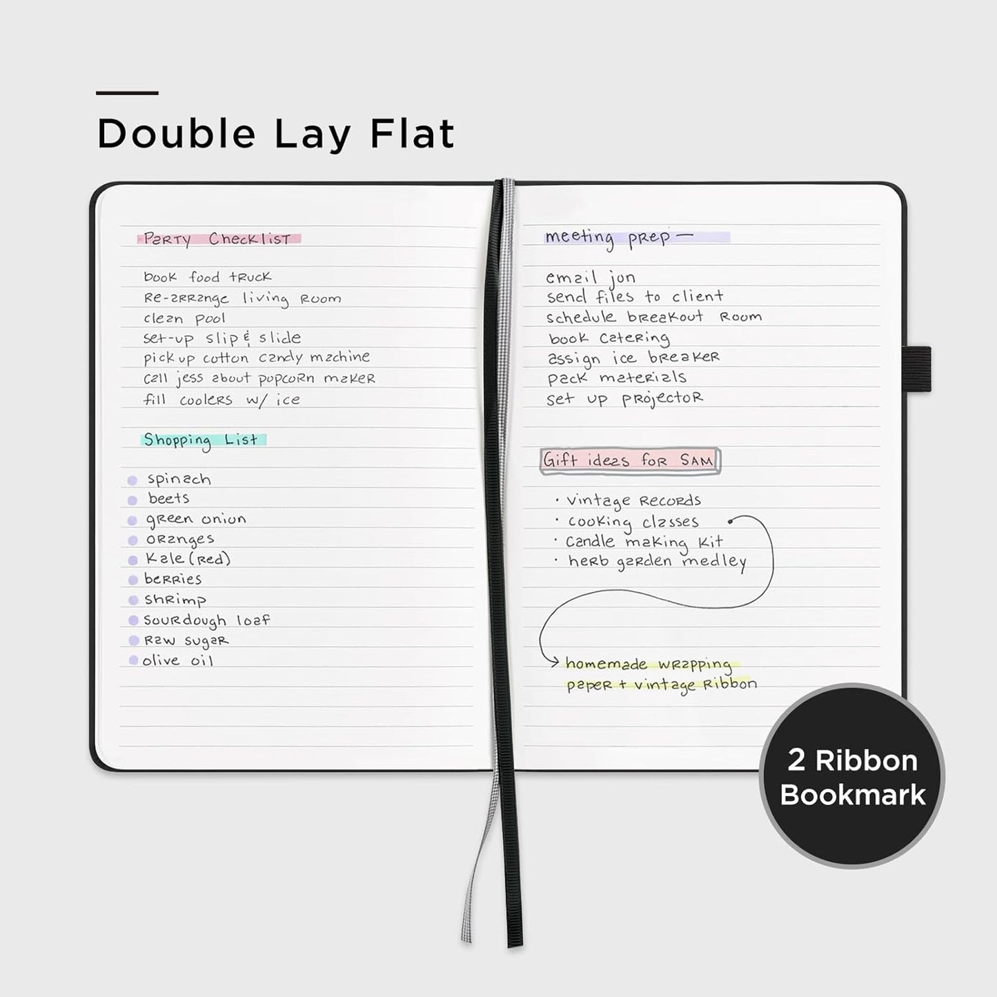 &And Per Se Lined Journal Notebook, 160 Pages, A5 5.7 x 8 inches College Ruled Thick Paper Notebook Journals for Writing, Hardcover Notebooks for Women Men Office School (1 Pack, Green) - Colors B