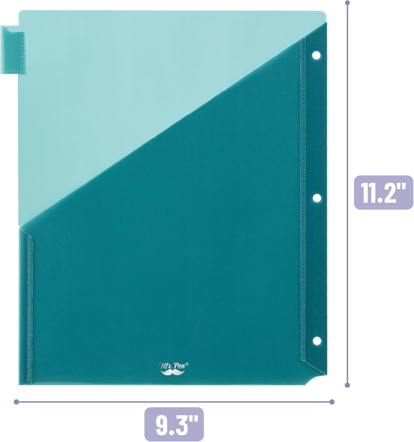 Mr. Pen- Binder Dividers with Pockets and Tabs, 1 Set, 8 Tabs/Set, Colorful, 3 Ring Binder Dividers with Tabs and Pockets on Both Sides