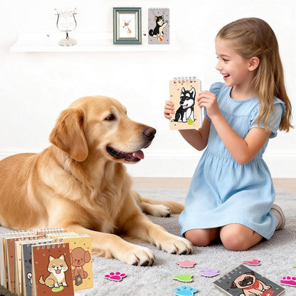 Mini Notebooks Bulk, 24 Pack Cute Animal Small Spiral Notepads Pocket Memo Pads for Classroom Prizes, Office Supplies (Dog)