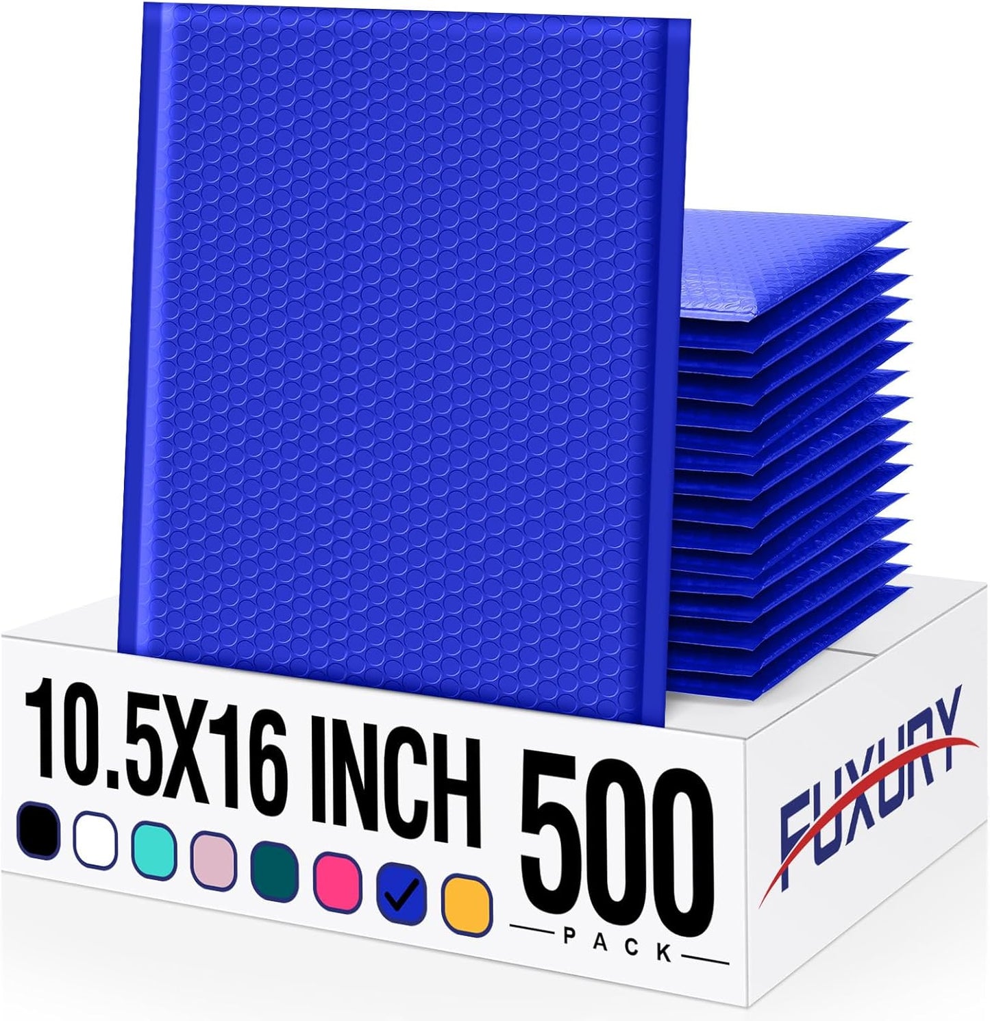 Fuxury Bubble Mailers 10.5x16 Inch 40 Pack Self Seal Padded Envelopes Waterproof Mailing Envelopes Bubble Padded Cushioning Padded Mailers Bubble Bags for Packaging Small Business Large #5 Black
