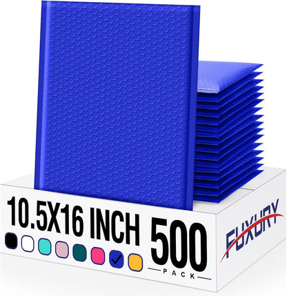 Fuxury Bubble Mailers 10.5x16 Inch 40 Pack Self Seal Padded Envelopes Waterproof Mailing Envelopes Bubble Padded Cushioning Padded Mailers Bubble Bags for Packaging Small Business Large #5 Black