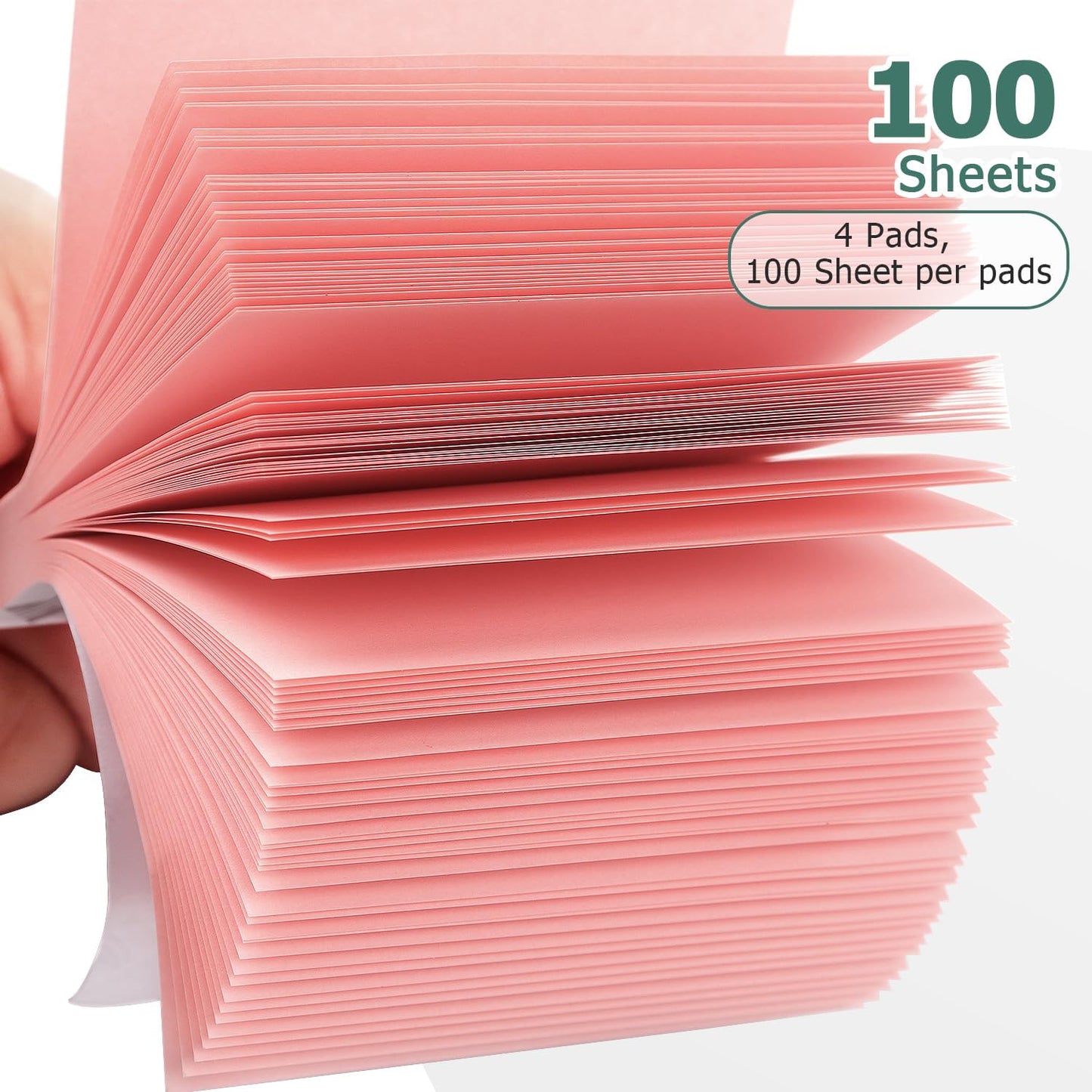 Sticky Notes 3x3 Self-Stick Notes Bright Colors Sticky Notes 4 Pads 100 Sheets/Pad (Yellow)
