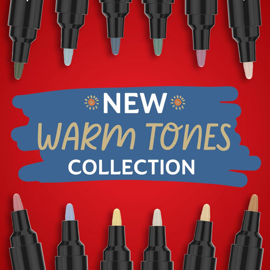 Sharpie Creative Markers, Warm Tones, Water-Based Acrylic Markers, Fine Tip, 12 Count