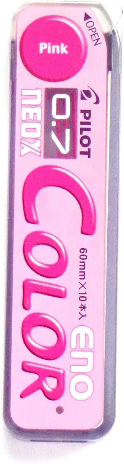 Pilot Color Eno Pink Set, 0.7mm Mechanical Pencil + Mechanical Pencil Lead 0.7mm, Pink, 10 Leads(Japan Import)