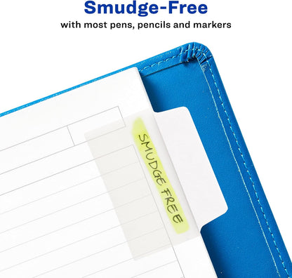 Avery Multiuse Ultra Tabs, 2" x 1.5", 2-Side Writable, Assorted Pastel Dots, 24 Repositionable Tabs (74773)