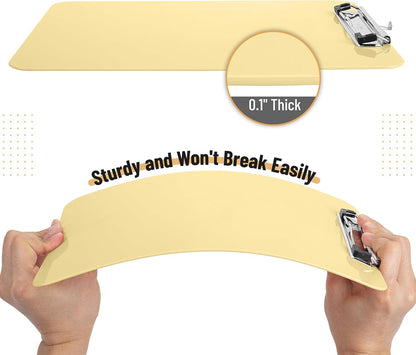 Mr. Pen- Plastic Clipboard, 12.5" x 9", 2 Pack, Clipboard Plastic, Low-Profile Metal Clip with Retractable Hanging Hole