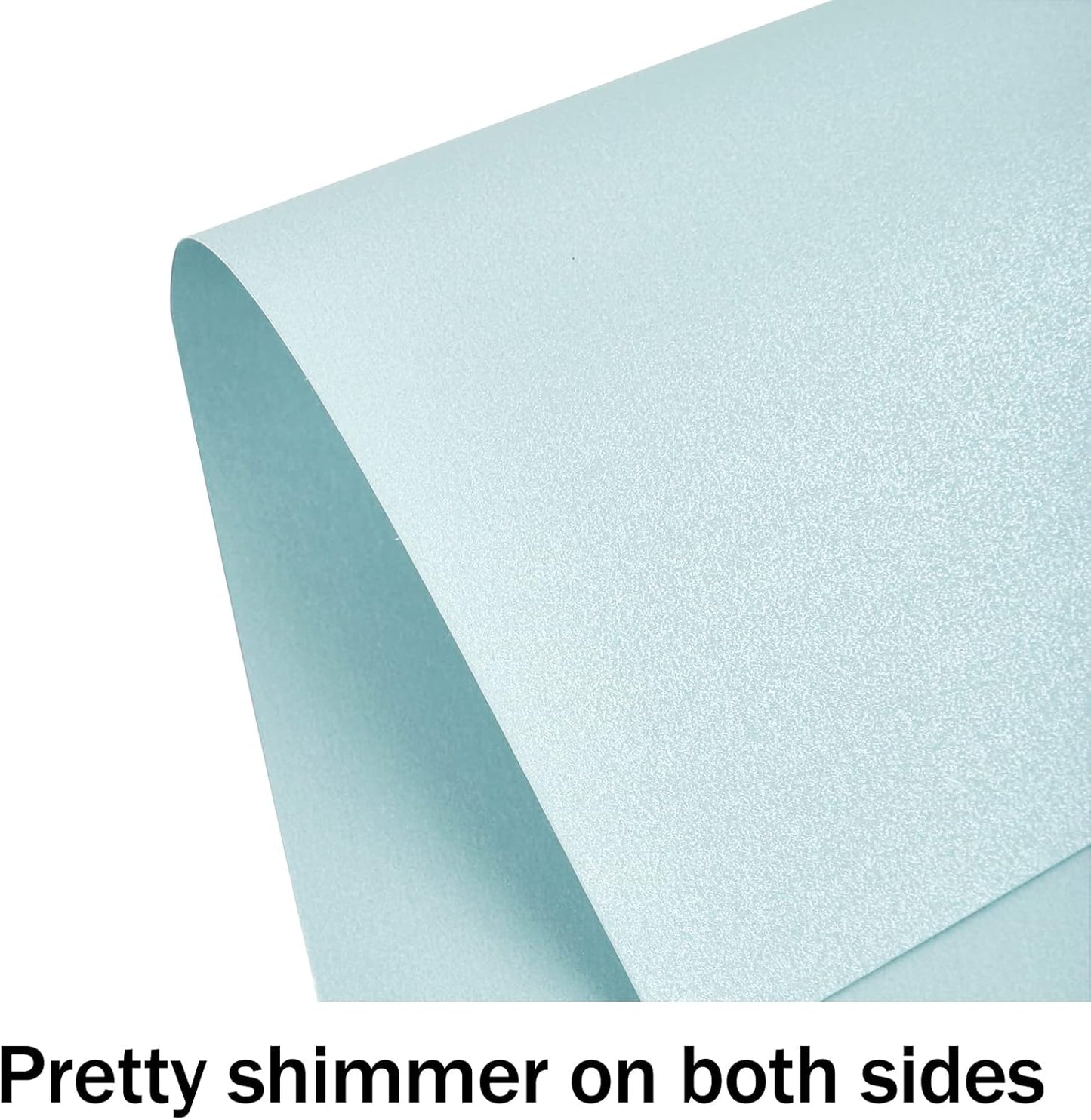 24 Sheets Pink Shimmer Cardstock 8.5 x 11 Iridescent Paper, Goefun 80lb Card Stock Printer Paper for Invitations, Valentines Day, Crafts, DIY Cards