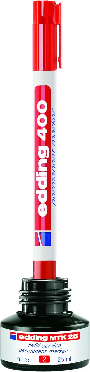 edding 400 Permanent Marker - Violet - 1 Pen - fine Round tip 1 mm - Waterproof, Quick-Drying, Smear-Proof pens - for Cardboard, Plastic, Wood, Metal, Glass and Fabric