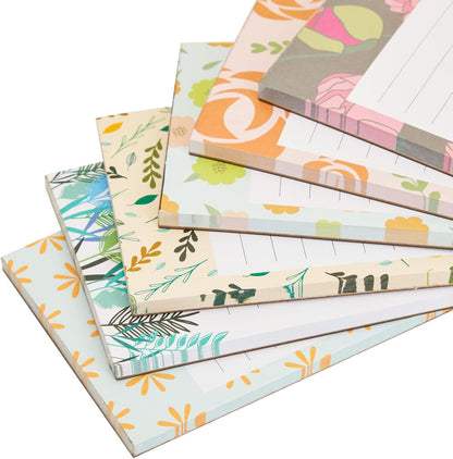 Juvale 6-Pack Magnetic Grocery List Pad for Fridge- Cute Shopping List Paper Note Pads for Refrigerator, To-Do Memos (6 Fruit Designs, 60 Sheets Each)