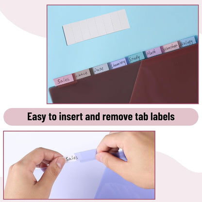 Mr. Pen- Binder Dividers with Pockets and Tabs, 1 Set, 8 Tabs/Set, Colorful, 3 Ring Binder Dividers with Tabs and Pockets on Both Sides