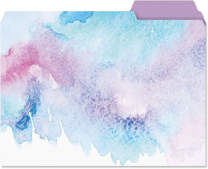 Current Floral Fun File Folders Value Pack - Bulk Set of 24, 6 Pretty Decorative Designs, 1/3 Cut Tabs, Heavy-Duty Paper Stock, Office Supplies for Home & Work, 9-½” x 11-¾” Letter Size