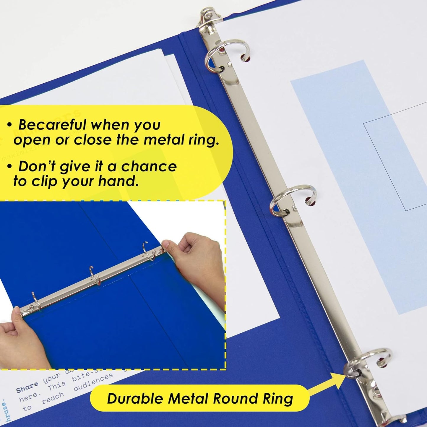 BAZIC Products 3 Ring Binder - Green, Economy View Binder with Clear Overlay Cover and Round Rings, Organizer for School Office Home Use, 1-inch Capacity Holds 175 Sheets Paper, 12-Pack