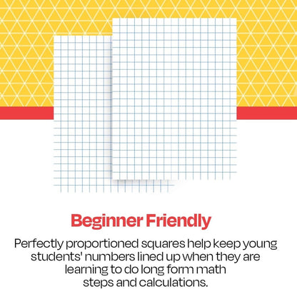 School Smart Double Sided Graph Paper, 8-1/2 x 11 Inches, 1/2 Inch Rule, White, Pack of 500 - 085279