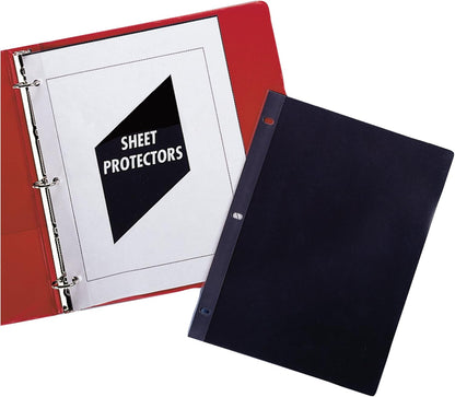 C-Line Traditional Standard Weight Poly Sheet Protectors, Clear, 8.5 x 11 Inches, 100 per Box (03213)