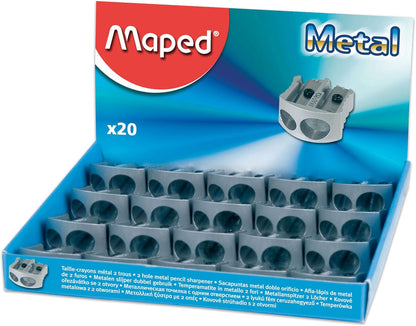 Maped Classic 2 Hole Metal Pencil Sharpener Display x20 (506700)