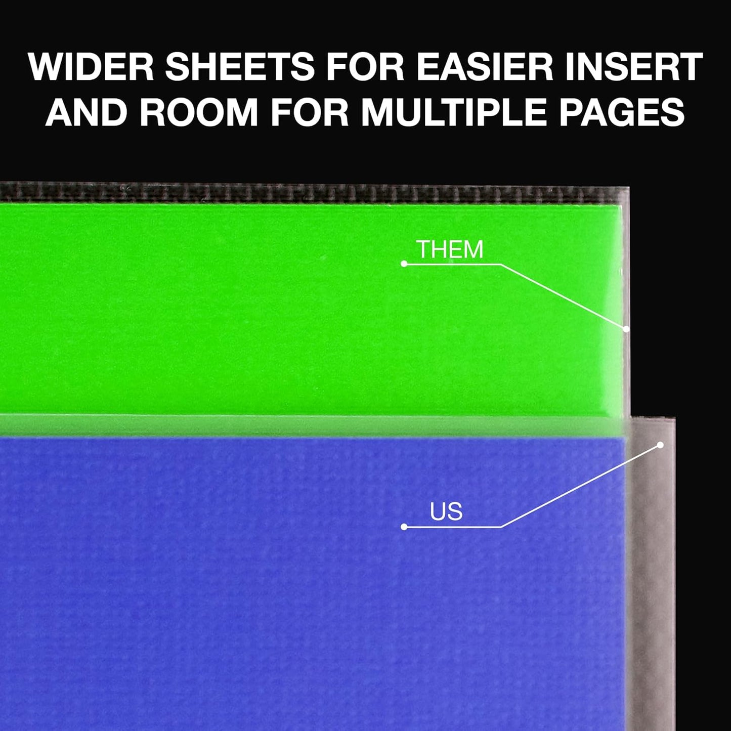 Samsill 50 Pack Sheet Protectors, 8.5x11 Inch Page Protectors for 3 Ring Binder, Standard Weight, Clear Protector, Letter Size, Top Loading, Acid Free