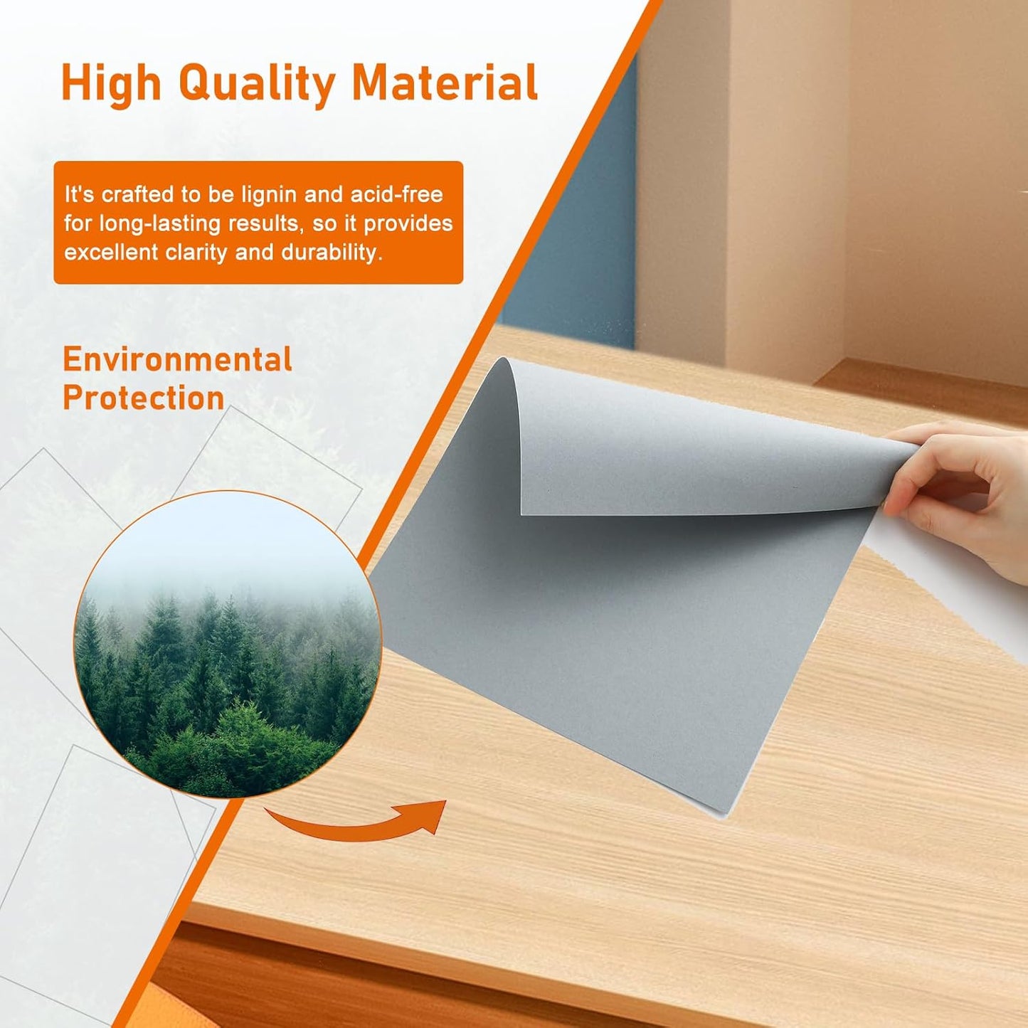 Guakicae 32 Sheets Cream Cardstock 8.5 x 11 Off White Paper, 80lb Thick Ivory Paper Card Stock for DIY Card Making, Wedding Invitations, Thank You Cards, Business Cards, Menus