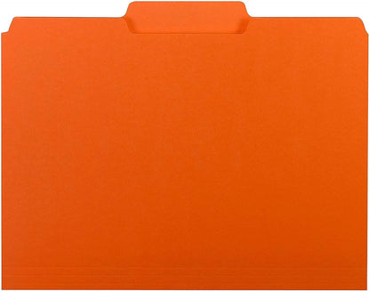 Smead Interior File Folder, 1/3-Cut Tab, Letter Size, Aqua, 100 per Box, Expandable File Folders for Filing Cabinet