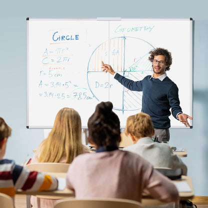 VIZ-PRO Magnetic Whiteboard/Dry Erase Board, 36 X 24 Inches, Includes 1 Eraser & 2 Markers & 4 Magnets