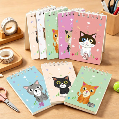 Mini Notebooks Bulk, 24 Pack Cute Animal Small Spiral Notepads Pocket Memo Pads for Classroom Prizes, Office Supplies (Dog)