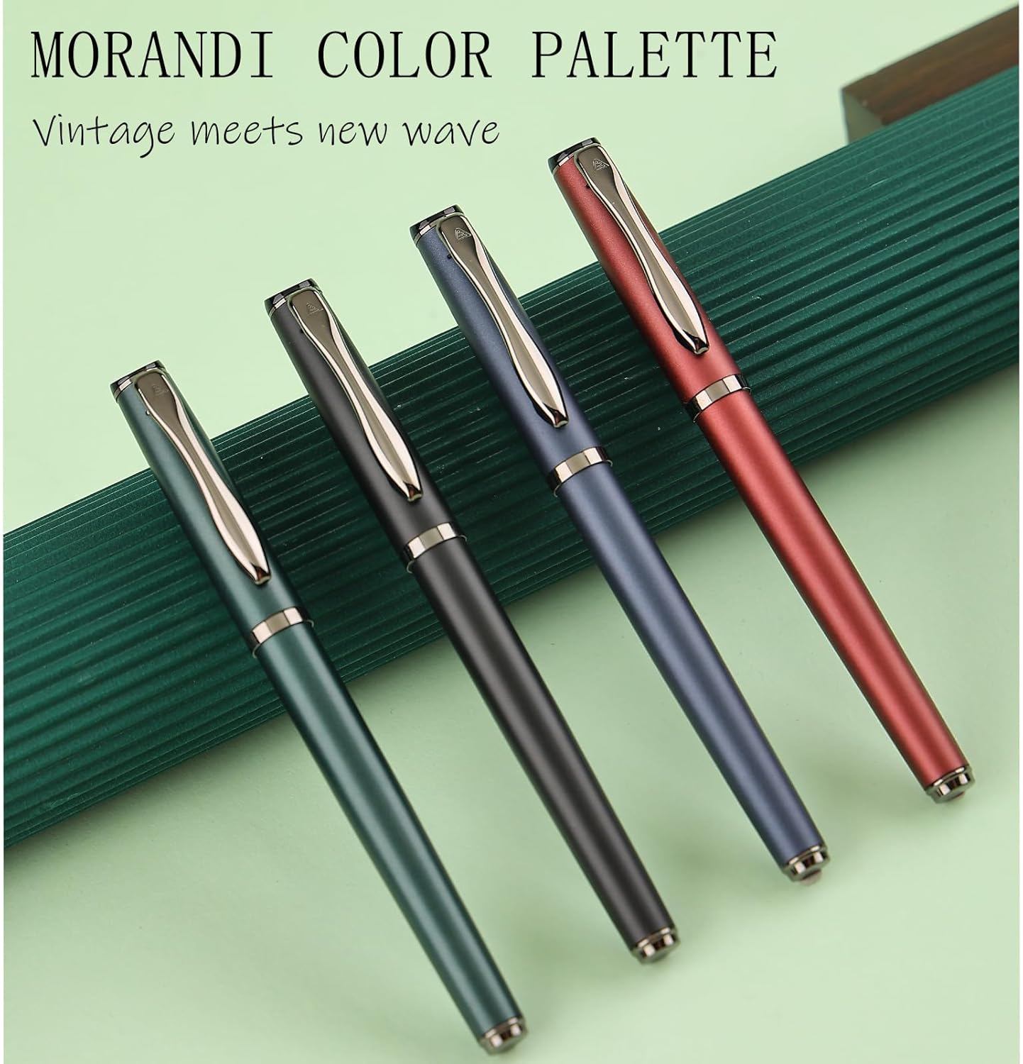 Liquid Ink Rollerball Pen,Essential Business Nice Pens,Metal pen Smooth writing stylish design effortless writing,Luxury pens with gift case for Men & Women with 2 Refills